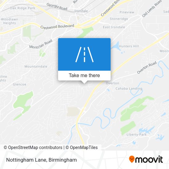 Nottingham Lane map