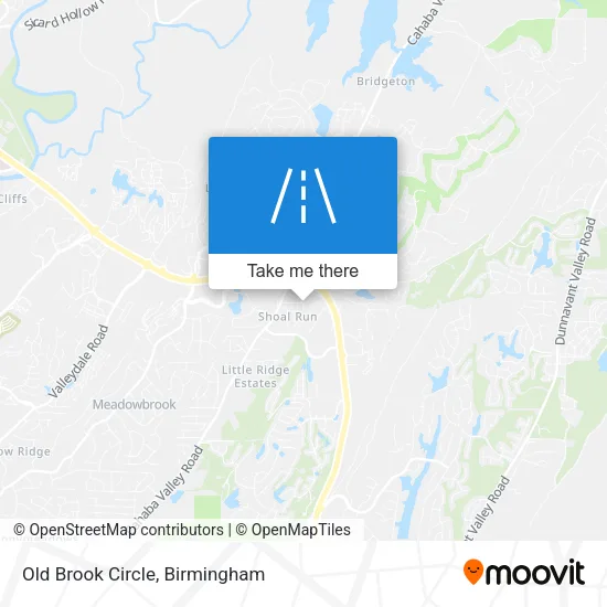 Old Brook Circle map