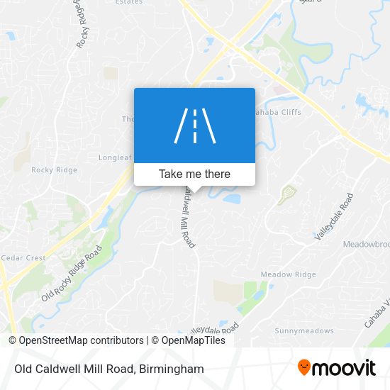 Mapa de Old Caldwell Mill Road