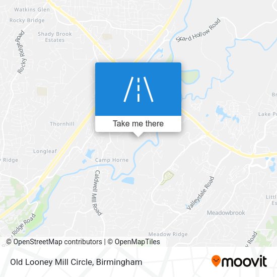 Old Looney Mill Circle map