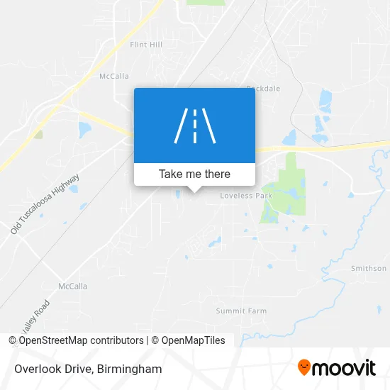 Overlook Drive map