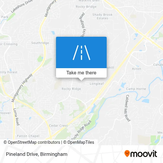 Pineland Drive map