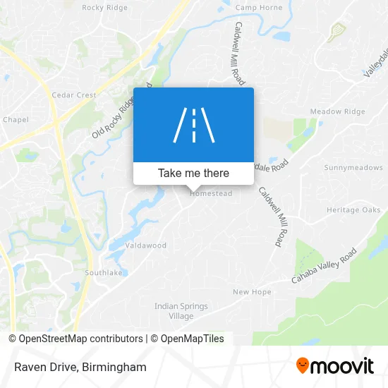 Raven Drive map