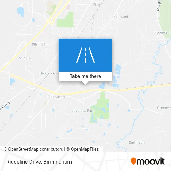 Ridgeline Drive map