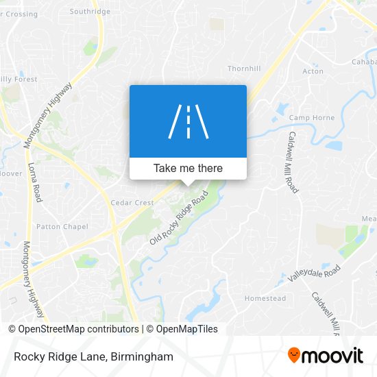 Rocky Ridge Lane map