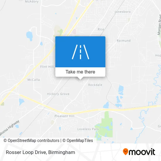 Rosser Loop Drive map