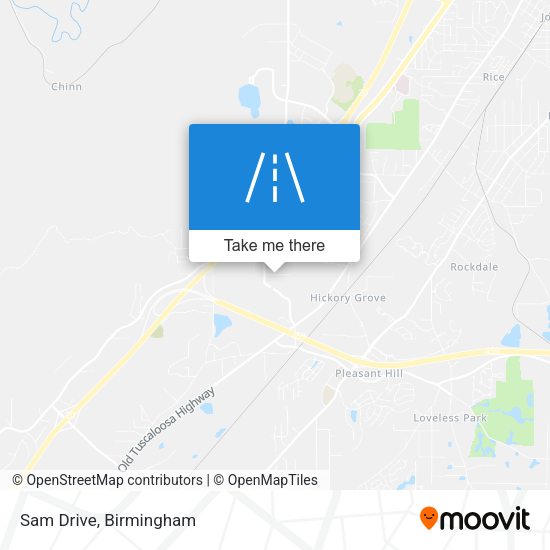 Mapa de Sam Drive