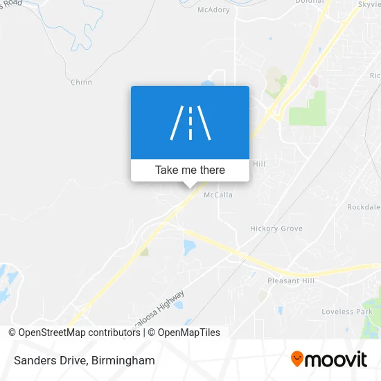 Sanders Drive map