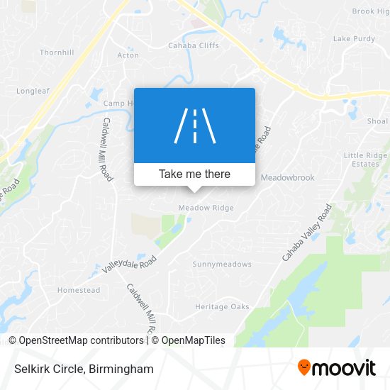 Selkirk Circle map