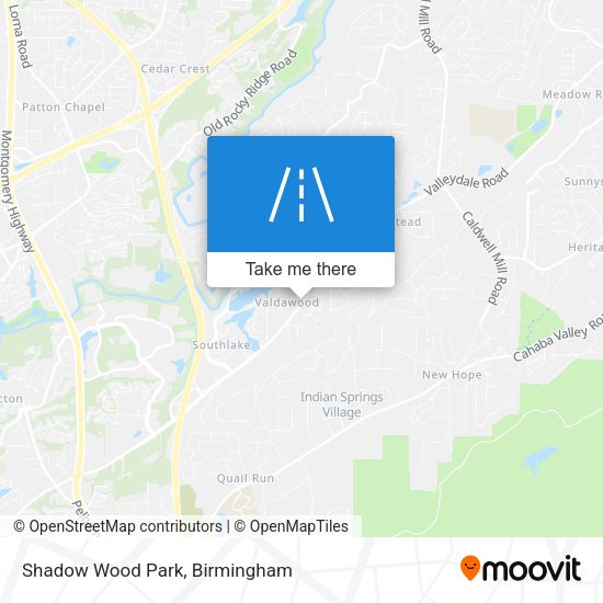 Shadow Wood Park map