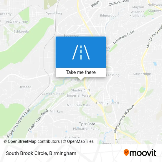 South Brook Circle map