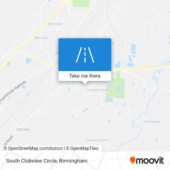 South Clubview Circle map
