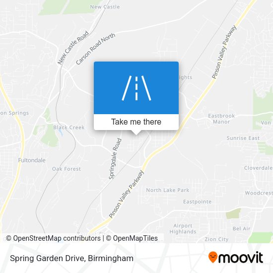 Mapa de Spring Garden Drive