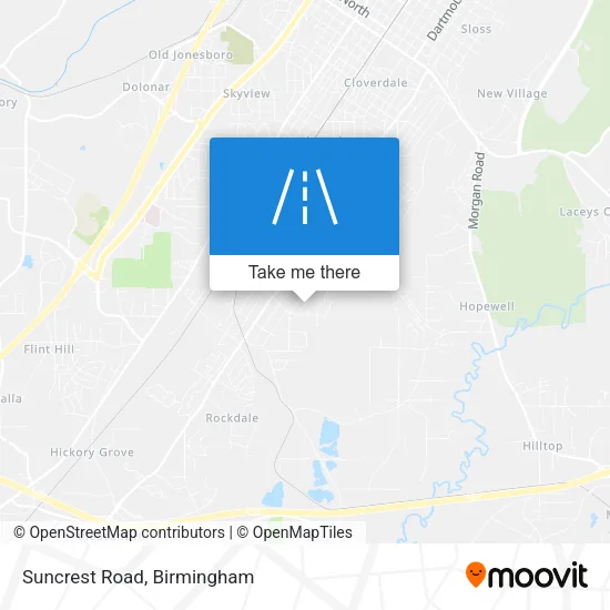 Suncrest Road map