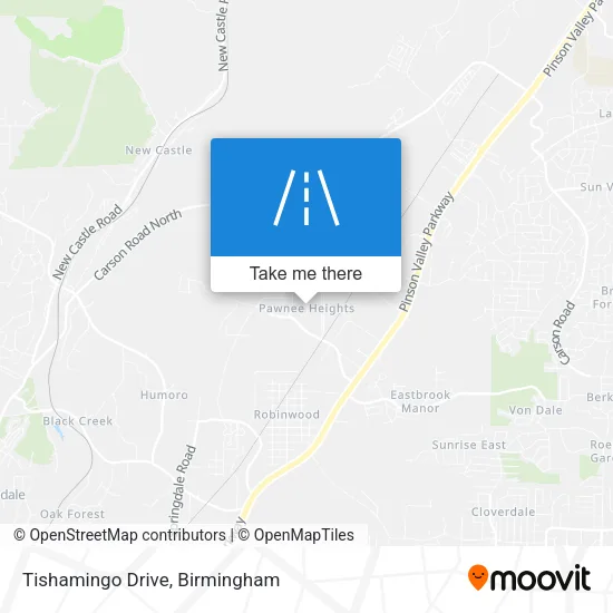 Tishamingo Drive map