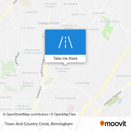 Town And Country Circle map