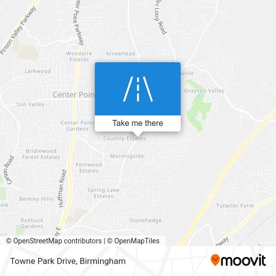 Mapa de Towne Park Drive