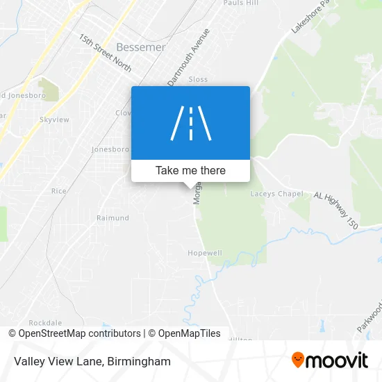 Valley View Lane map