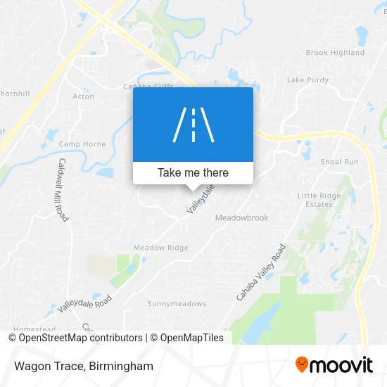 Wagon Trace map