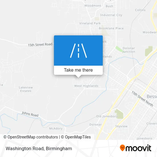 Washington Road map