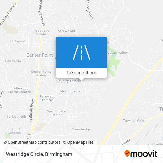 Westridge Circle map