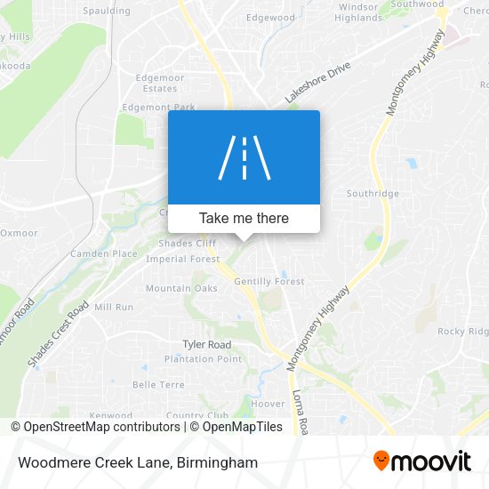 Mapa de Woodmere Creek Lane