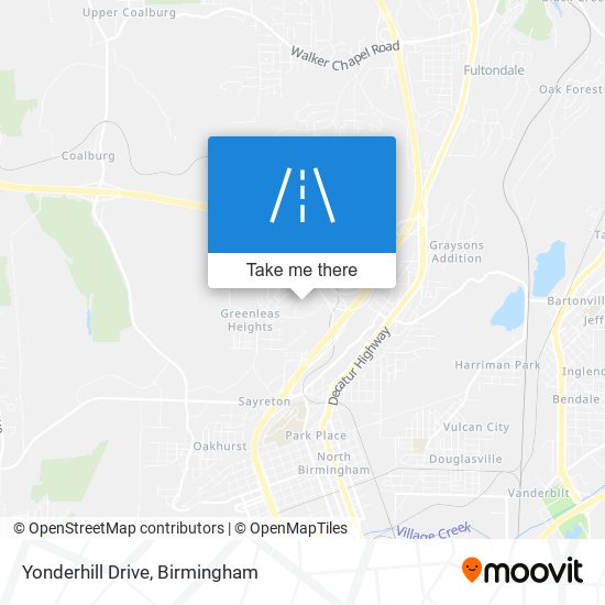 Yonderhill Drive map