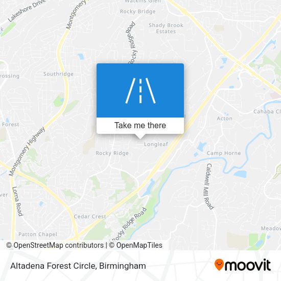 Altadena Forest Circle map