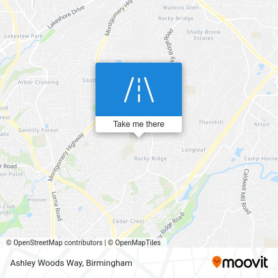 Ashley Woods Way map