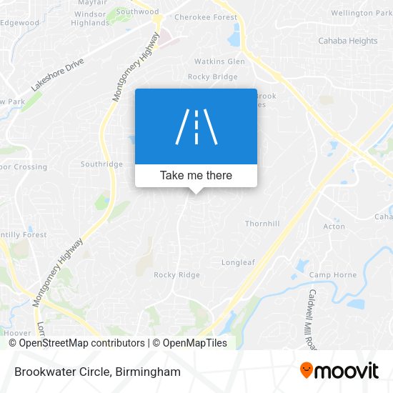 Brookwater Circle map