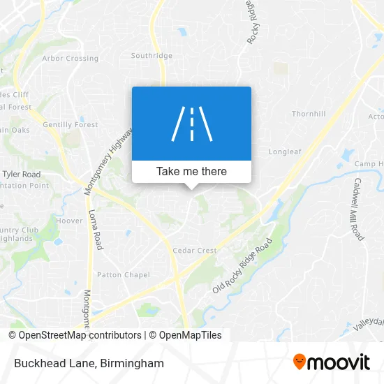 Buckhead Lane map