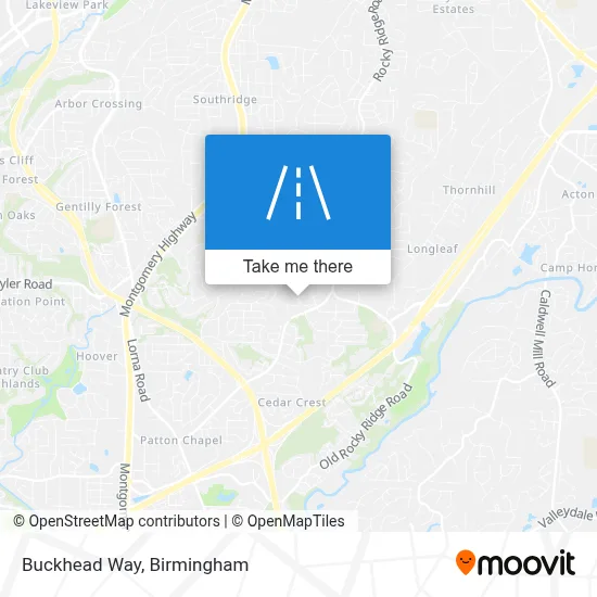 Buckhead Way map