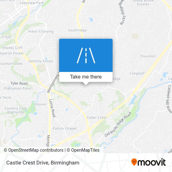 Mapa de Castle Crest Drive