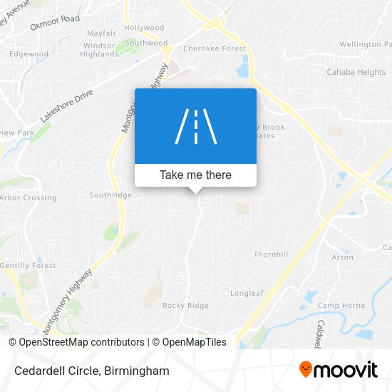 Cedardell Circle map