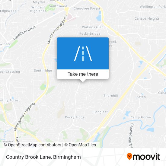 Country Brook Lane map