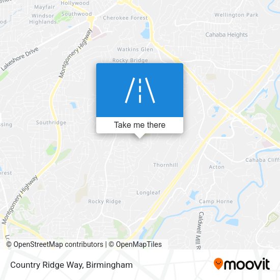 Country Ridge Way map