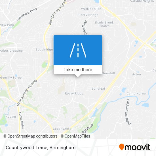 Countrywood Trace map