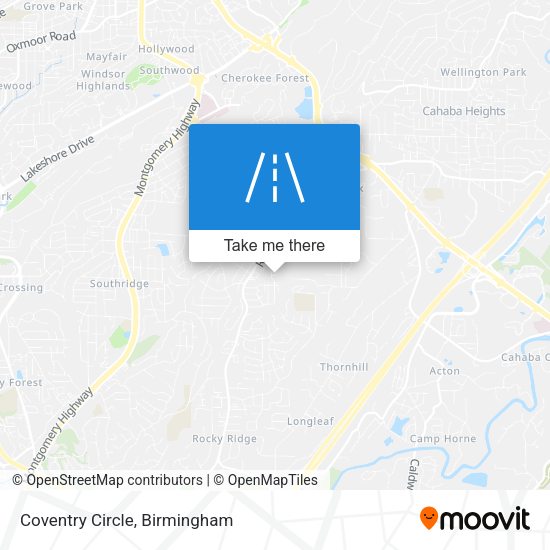 Mapa de Coventry Circle
