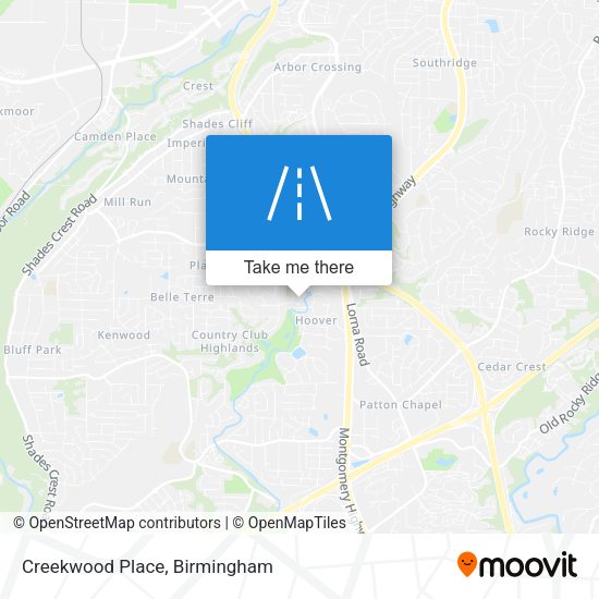 Mapa de Creekwood Place