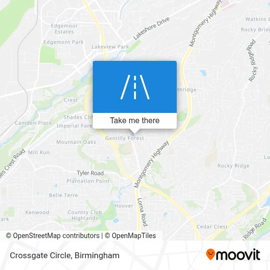 Crossgate Circle map