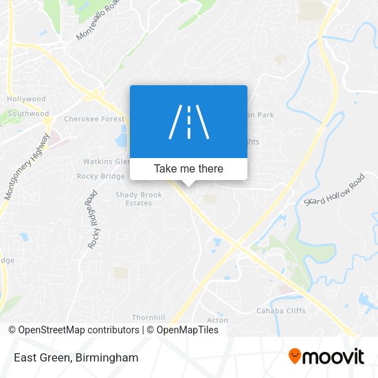 Mapa de East Green