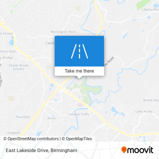 East Lakeside Drive map