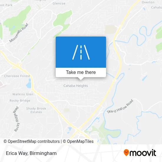 Erica Way map