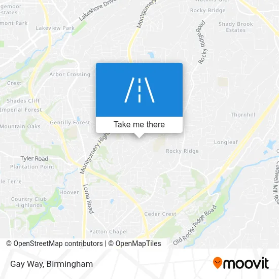 Gay Way map