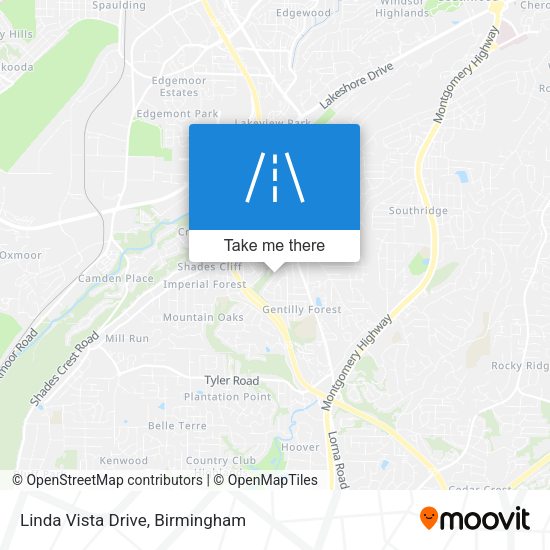 Linda Vista Drive map