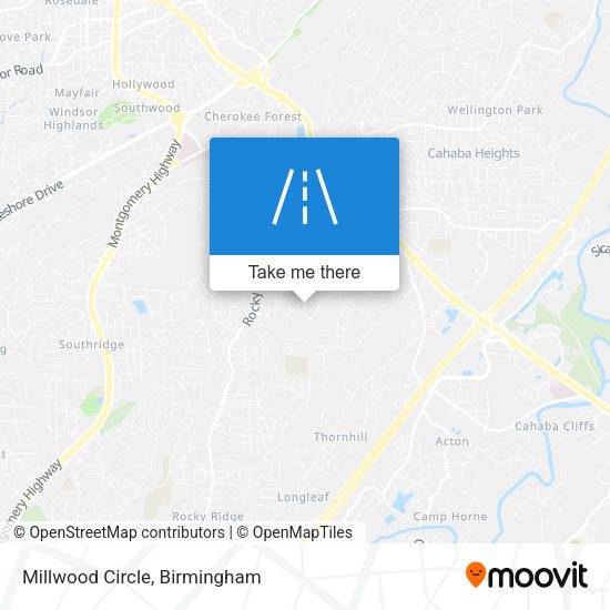 Mapa de Millwood Circle