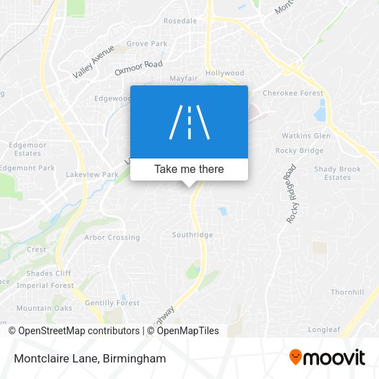 Montclaire Lane map