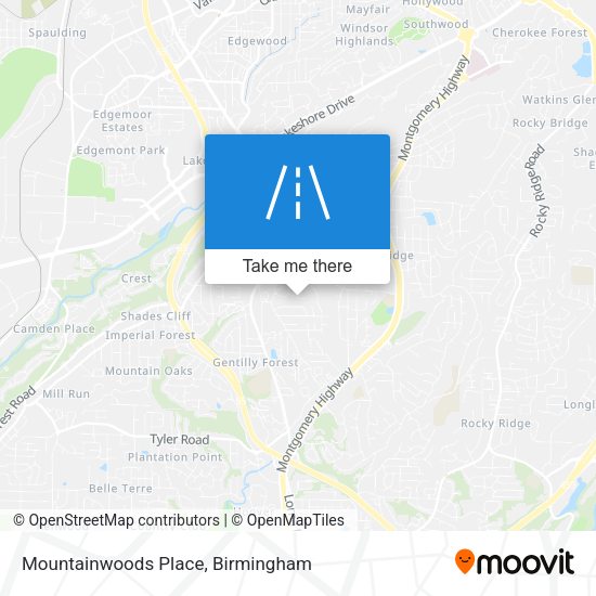 Mapa de Mountainwoods Place