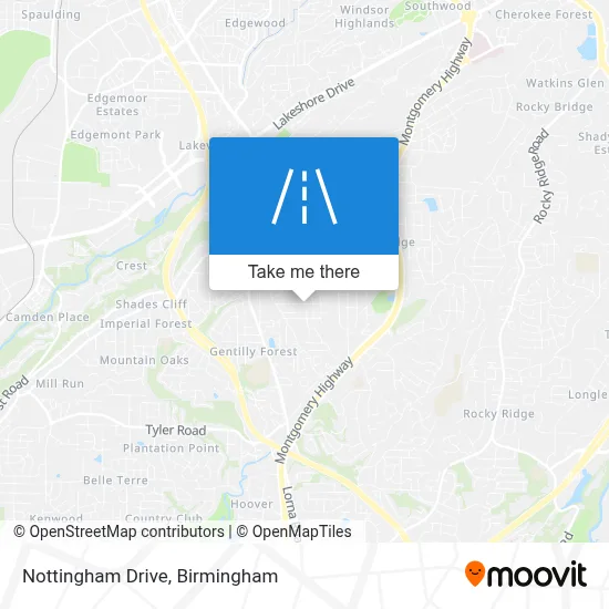 Nottingham Drive map