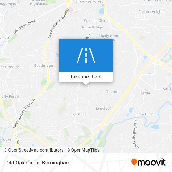 Mapa de Old Oak Circle